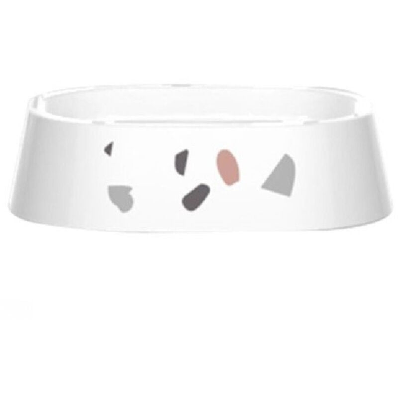 foto del prodotto trade shop traesio cleafe portasapone saponetta bagno graniglia bianco multicolore in plastica 13.2cm 69842 