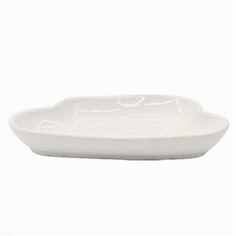 foto del prodotto trade shop traesio cleafe portasapone saponetta ceramica bianco forma nuvola bagno accessorio arredo 79938 