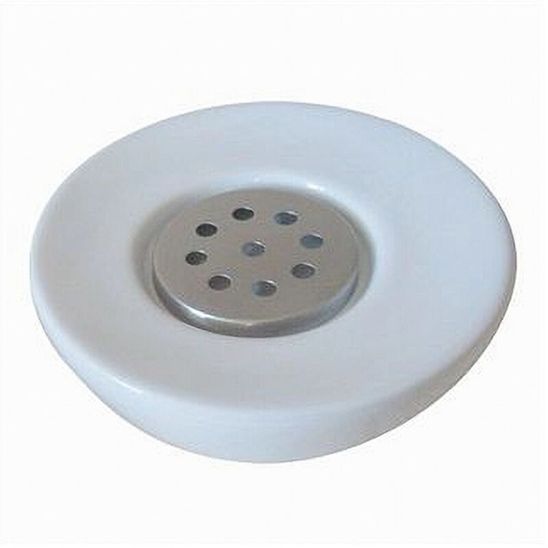 foto del prodotto trade shop traesio cleafe portasapone saponetta colore bianco in ceramica accessori arredo per bagno 59871 