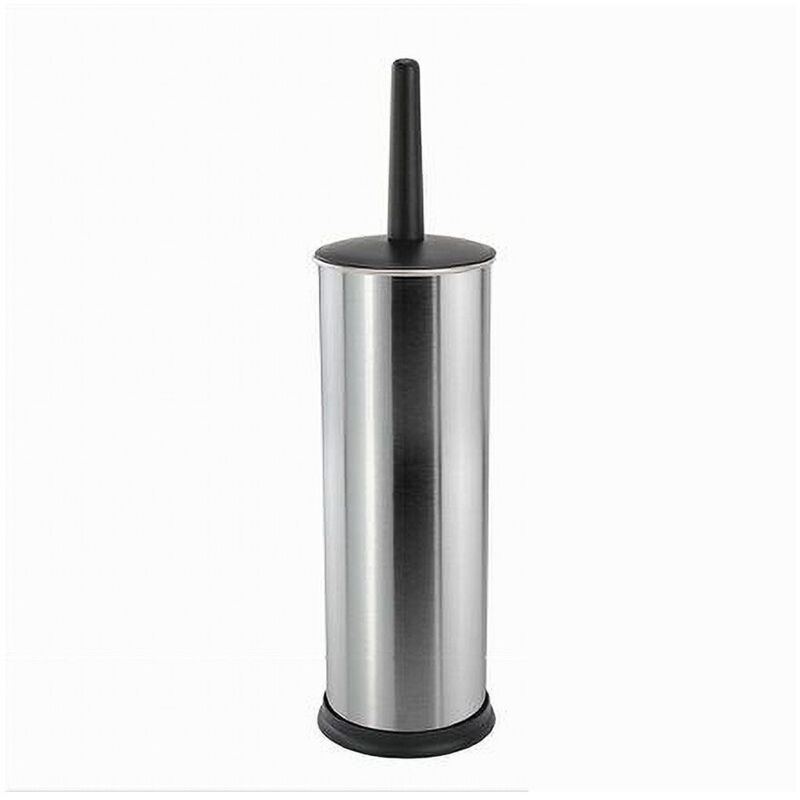 foto del prodotto trade shop traesio cleafe portascopino porta scopino bagno wc toilette metallo scopino nero 37x10cm 69443 
