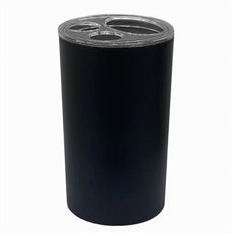 foto del prodotto trade shop traesio cleafe portaspazzolini bicchiere dentifricio accessori arredo bagno nero a 3 fori 79194 