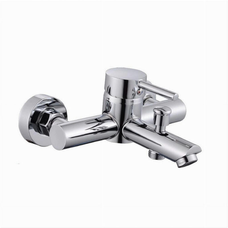 foto del prodotto trade shop traesio cleafe rubinetto bagno moderno cromato lucido miscelatore orientabile per vasca 87390 