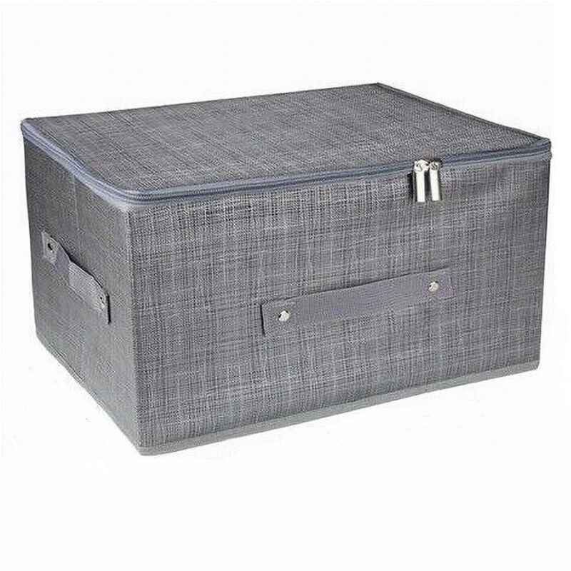 foto del prodotto trade shop traesio cleafe scatola box salvaspazio portatutto contenitore organizer cerniera 60x45x24cm 79418 