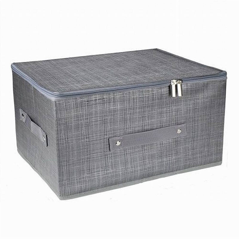 foto del prodotto trade shop traesio - cleafe - scatola box salvaspazio portatutto contenitore organizer cerniera 79415 35x26x20cm -