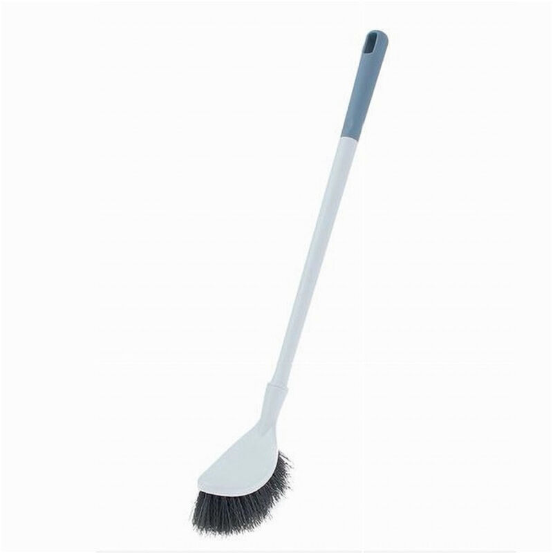 foto del prodotto trade shop traesio cleafe scopino wc curvo con manico robusto ergonomico spazzolone bagno con gancio 87616 