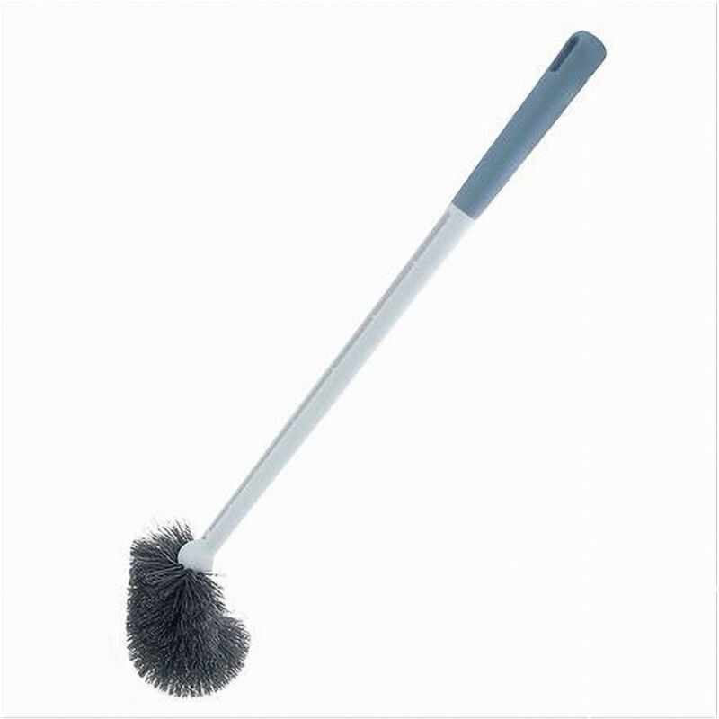 foto del prodotto trade shop traesio cleafe scopino wc spazzola design curvo pulizia bagno manico lungo 48 cm con foro 87617 