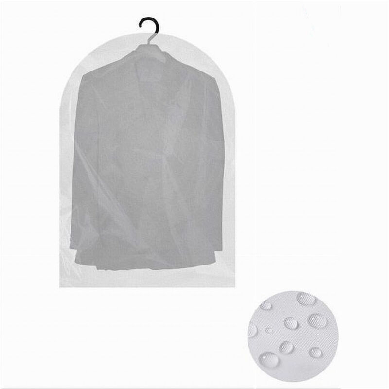 foto del prodotto trade shop traesio cleafe set 2 pz custodia sacca copriabiti copri abito vestito giacca 60x120cm eva 87411 