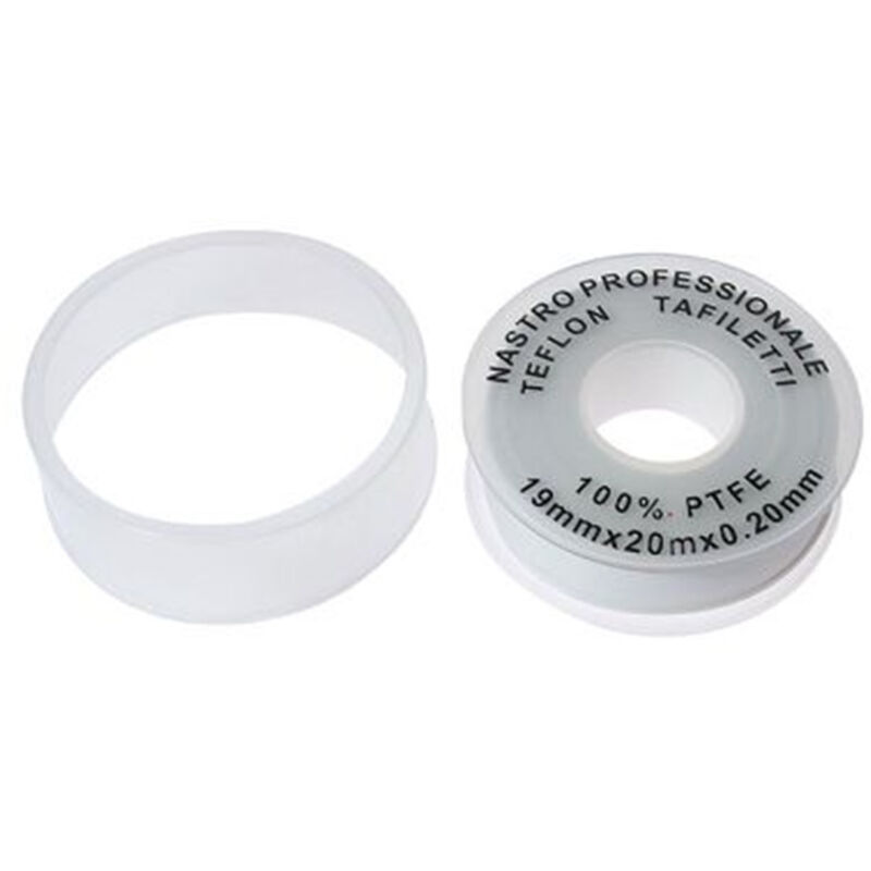 foto del prodotto trade shop traesio cleafe set 2 rotoli nastro teflon professionale 100 ptfe 19mmx20mtx0.20mm filetti 69380 