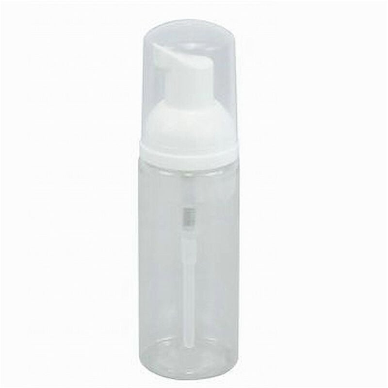 foto del prodotto trade shop traesio cleafe set 2pz bottiglia viaggio trasparente dispenser di sapone schiumogeno 30ml 79412 