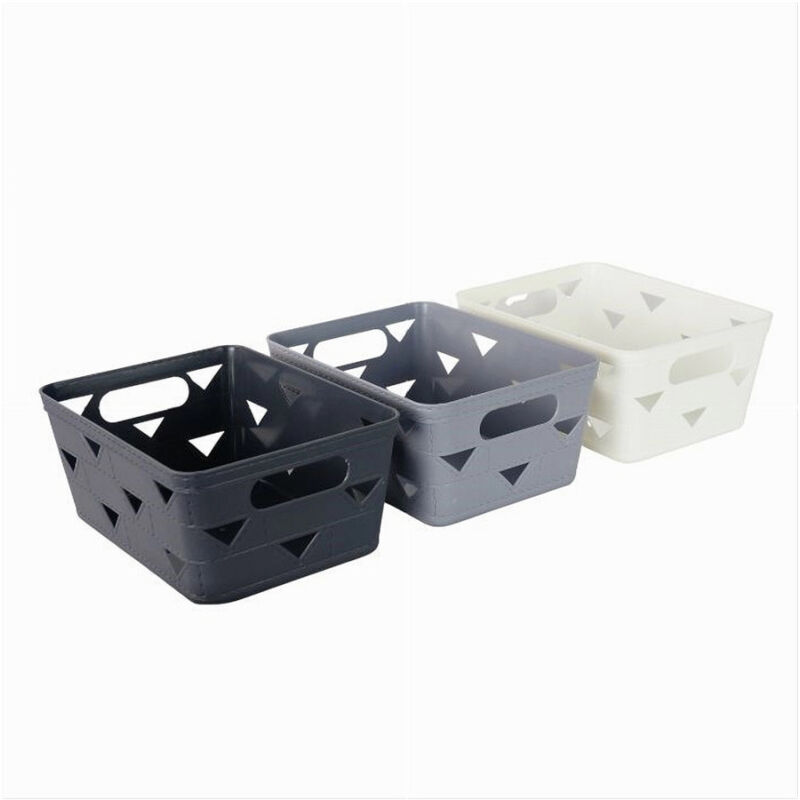 foto del prodotto trade shop traesio cleafe set 2pz cesto cestino portatutto oggetti organizer rettangolare 20x14.7x9cm 10713 