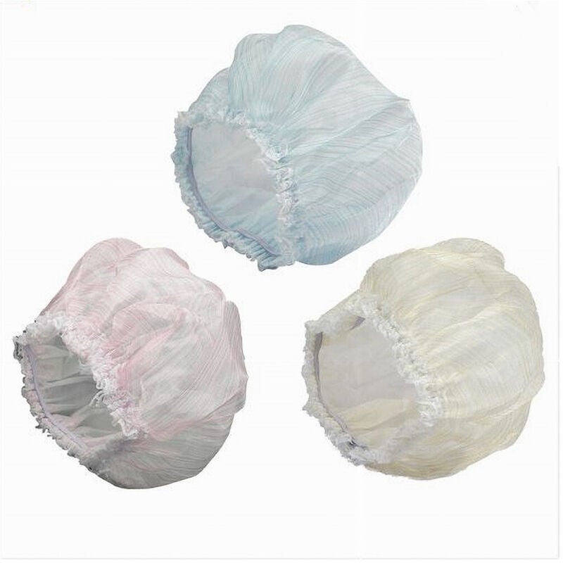 foto del prodotto trade shop traesio - cleafe - set 2pz cuffie cuffia per doccia bagno elastico protegge capelli colorati 59707 -