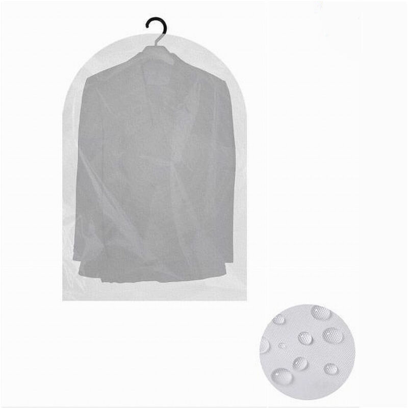foto del prodotto trade shop traesio cleafe set 2pz custodia sacca copriabiti copri abito vestito giacca 60x140 cm eva 87412 