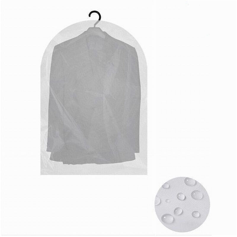 foto del prodotto trade shop traesio cleafe set 3 pz custodia sacca copriabiti copri abito vestito giacca 60x80cm eva 87409 
