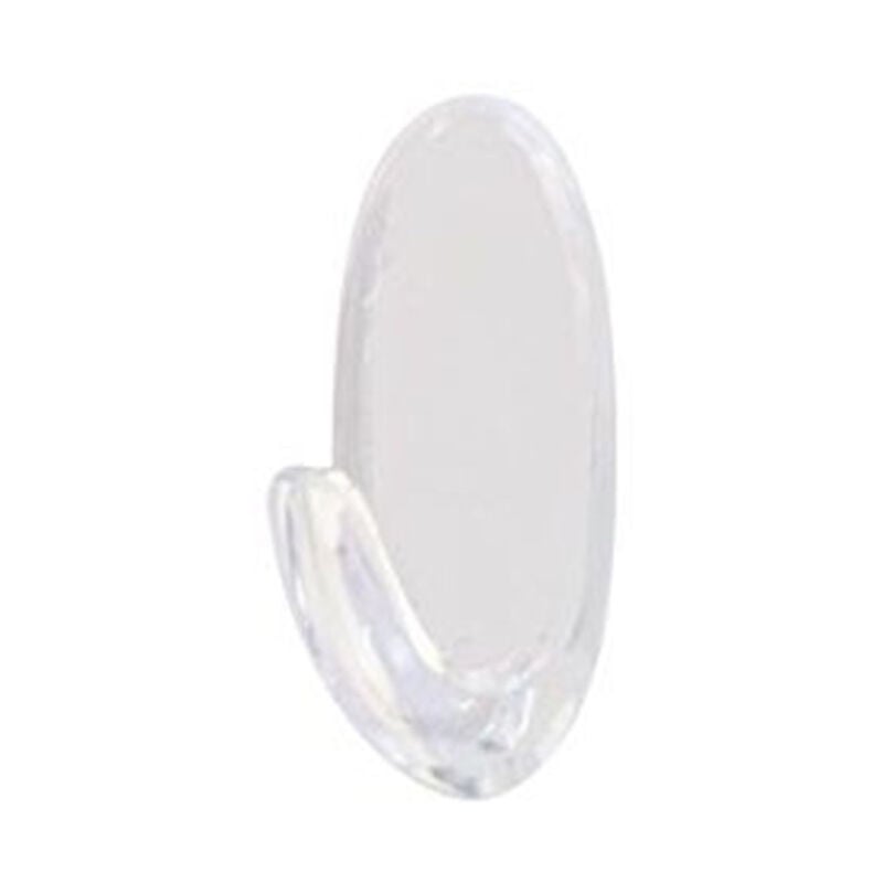 foto del prodotto trade shop traesio cleafe set 3pz ganci appendini adesivi trasparenti parete casa attaccapanni ovali 87014 