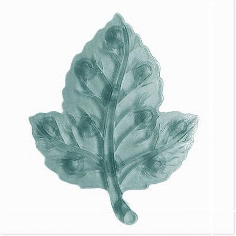 foto del prodotto trade shop traesio cleafe set 4 pezzi tappetini antiscivolo foglia per doccia vasca con ventosa verde 69972 