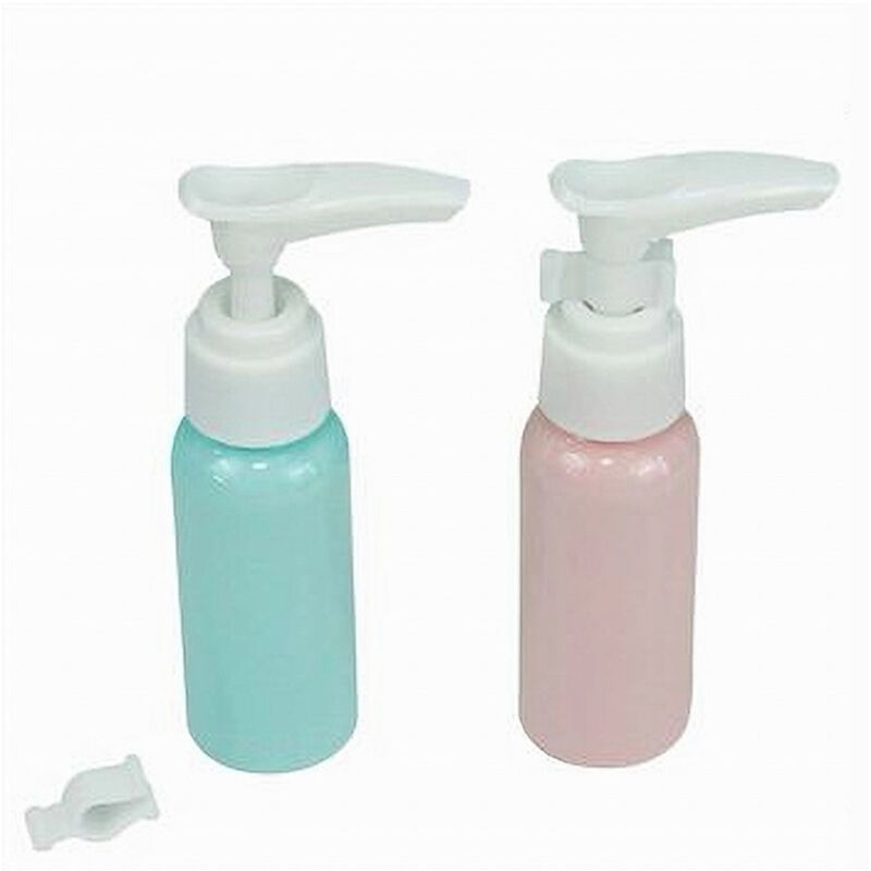 foto del prodotto trade shop traesio cleafe set 4 pz bottiglia da viaggio flacone vuoto 35ml con erogatore per lozione 79376 