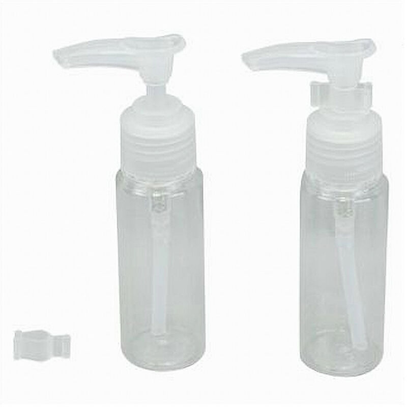 foto del prodotto trade shop traesio cleafe set 4pz bottiglia da viaggi vuota trasparente 30ml dispenser con erogatore 79388 