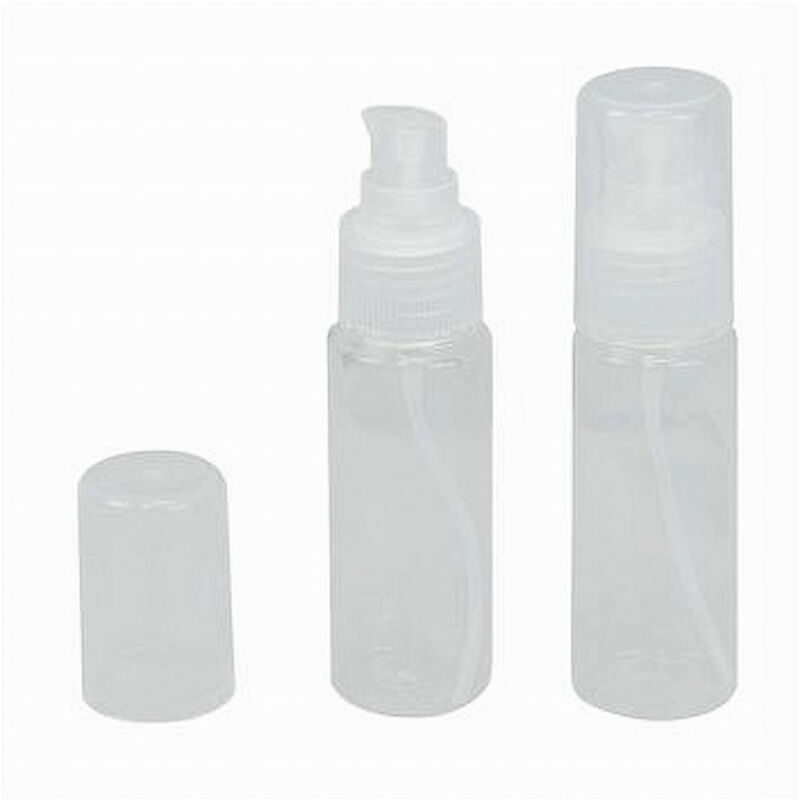 foto del prodotto trade shop traesio cleafe set 4pz bottiglia viaggio vuota trasparente 50ml dispenser pompa per crema 79395 