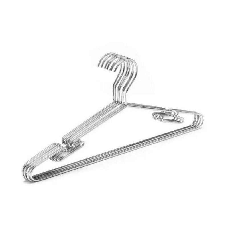 foto del prodotto trade shop traesio cleafe set 5 pezzi grucce stampelle appendiabiti in metallo larghe 40cm art. 10456 