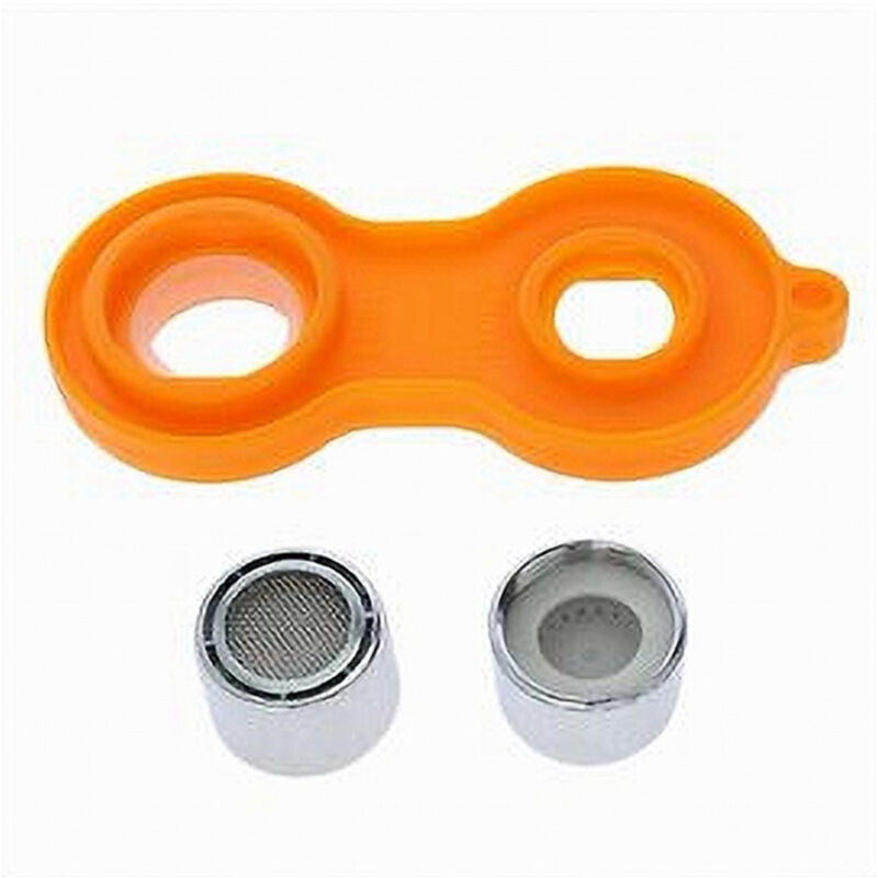 foto del prodotto trade shop traesio cleafe set 6pz aeratore per rubinetti f22 abs filtro a rete rompigetto con chiave 87987 