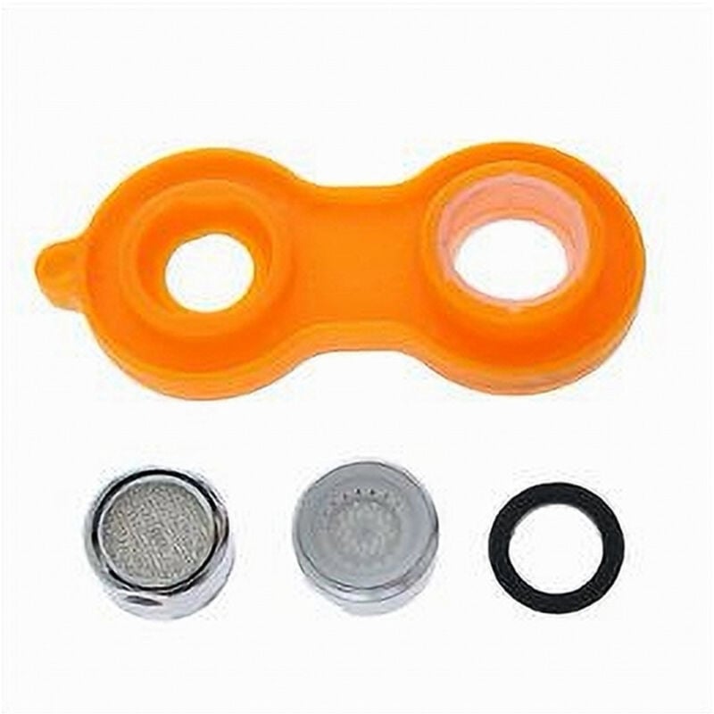foto del prodotto trade shop traesio cleafe set 6pz aeratore rubinetto m24 in abs filtro bagno cucina chiave rompigetto 87988 