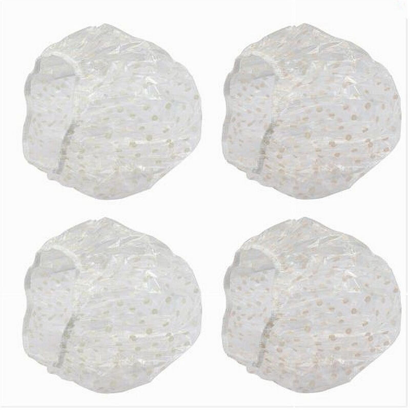 foto del prodotto trade shop traesio cleafe set 8 pz cuffia per doccia bagno elastico fantasia a pois protegge capelli 79525 