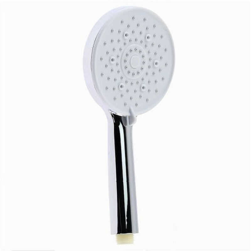 foto del prodotto trade shop traesio cleafe soffione doccia 12 x 24.5 cm doccetta multigetto regolabile rotonda bianca 87144 