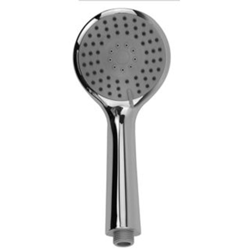 foto del prodotto trade shop traesio - cleafe - soffione doccia 9.5 x 22 cm tondo doccetta multigetto di 3 tipi regolabile 69349 -