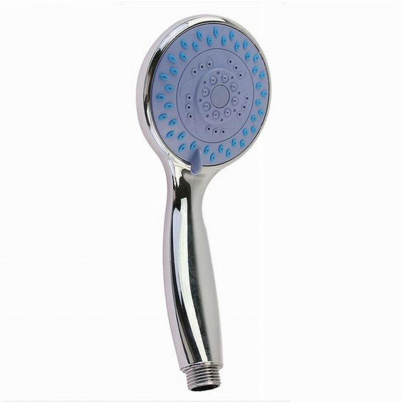foto del prodotto trade shop traesio cleafe soffione doccia 9.5x22cm rotondo doccetta multigetto doccino bagno moderno 79975 