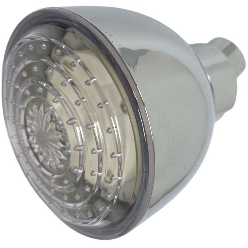 foto del prodotto trade shop traesio cleafe soffione doccia led rotondo 8cm cromoterapia doccia emozionale multicolor 79900 