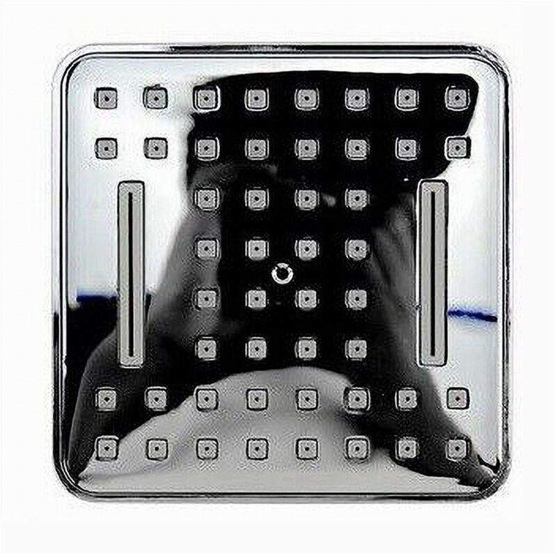 foto del prodotto trade shop traesio cleafe soffione doccia quadrato 10 cm ugelli fori bagno miscelatore con attacchi 69285 