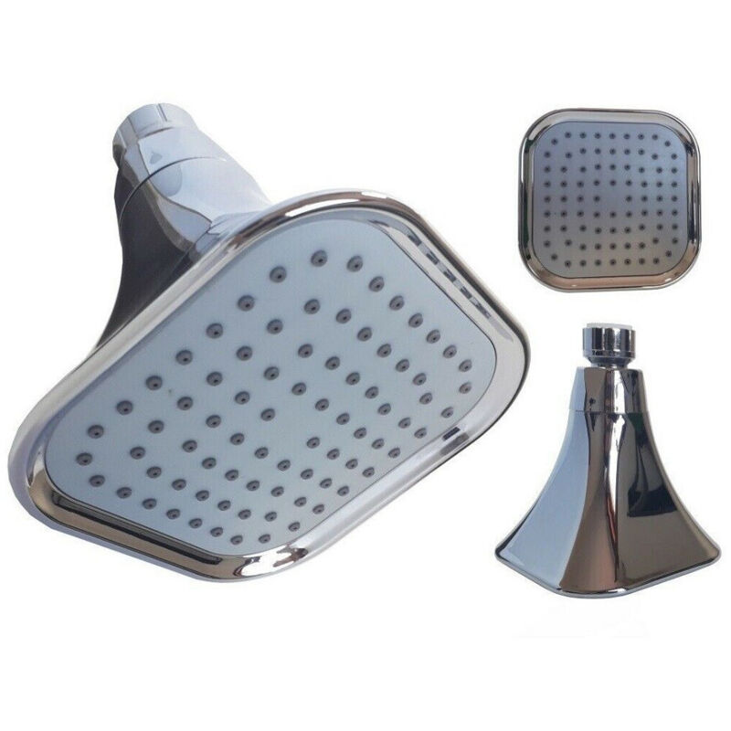 foto del prodotto trade shop traesio - cleafe - soffione doccia quadrato orientabile pioggia bagno moderno 10 x 10 cm art. 59216 -