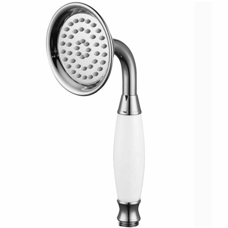 foto del prodotto trade shop traesio cleafe soffione doccia vasca stile retr abs cromato lucido attacco 1 2 doccetta 69040 