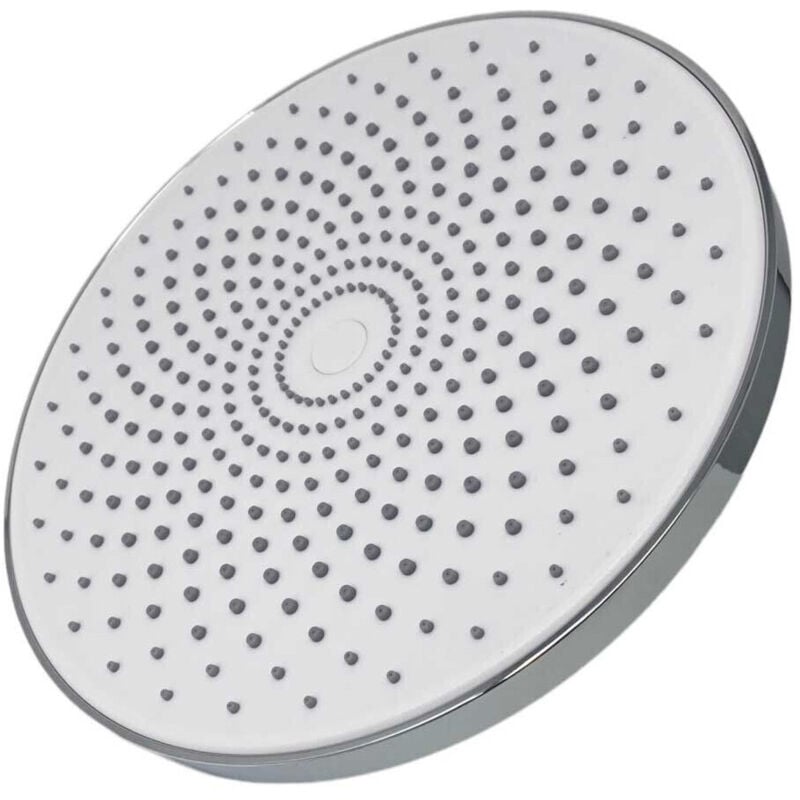 foto del prodotto trade shop traesio cleafe soffione per doccia bagno rotondo 22 cm in abs doccetta cromato attacco 1 2 79371 