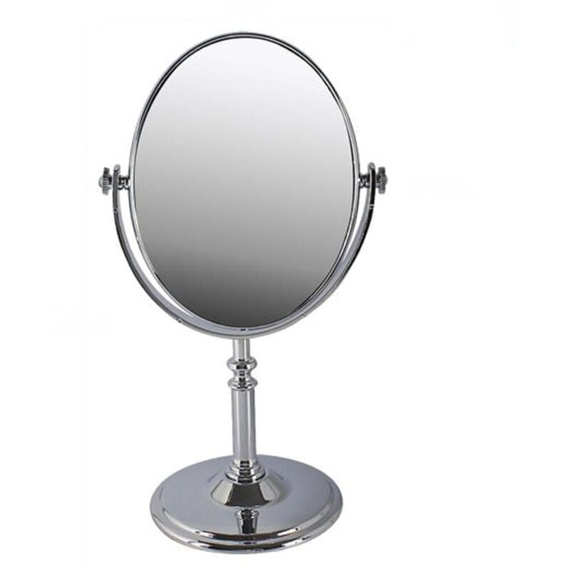 foto del prodotto trade shop traesio - cleafe - specchio da tavolo make up trucco accessorio bagno donna da 29 cm ovale 52769 -