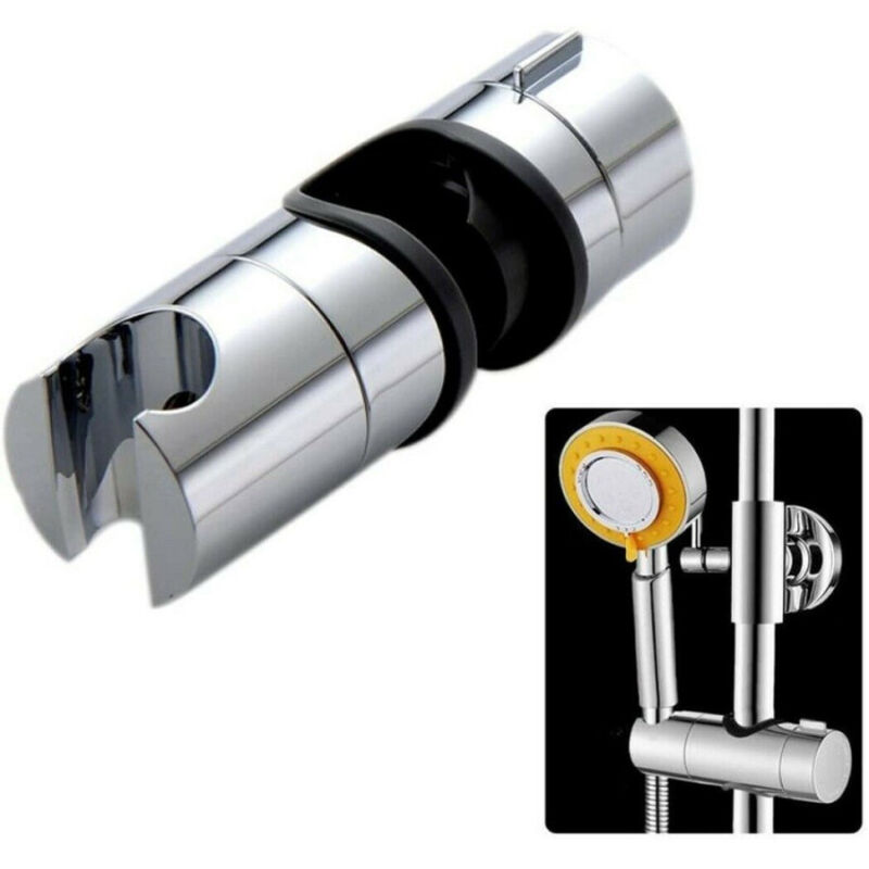 foto del prodotto trade shop traesio cleafe supporto doccetta scorrevole per asta saliscendi diametro da 18 a 25 mm 59419 