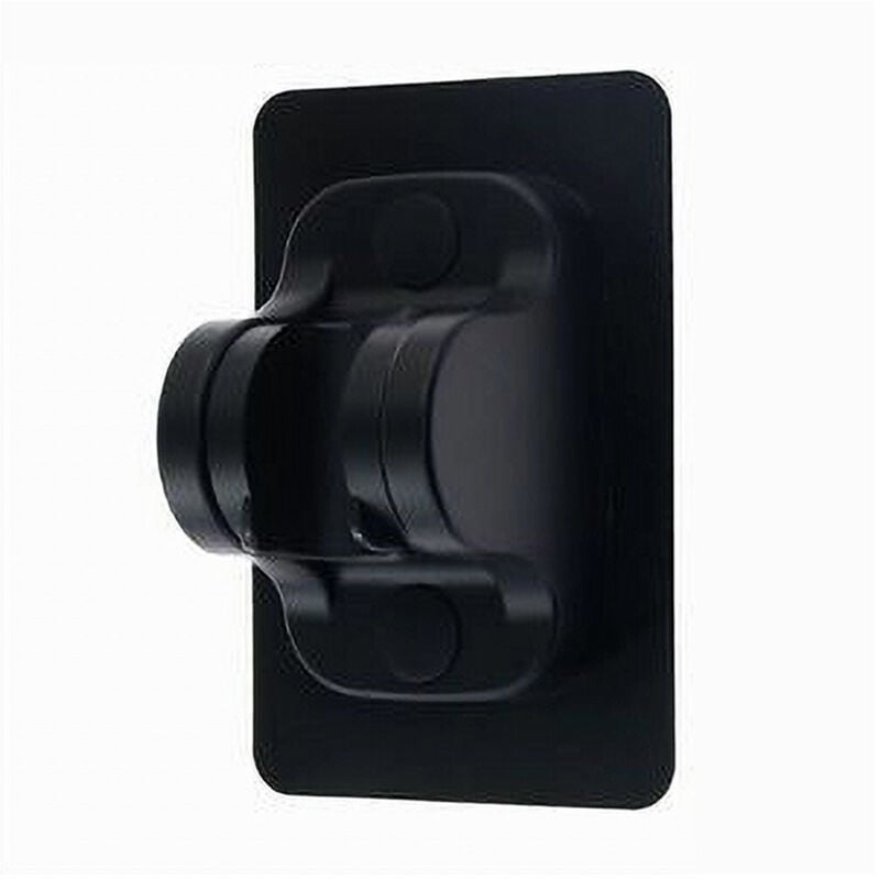 foto del prodotto trade shop traesio cleafe supporto per soffione doccia adesivo angolo regolabile parete staffa nero 87138 