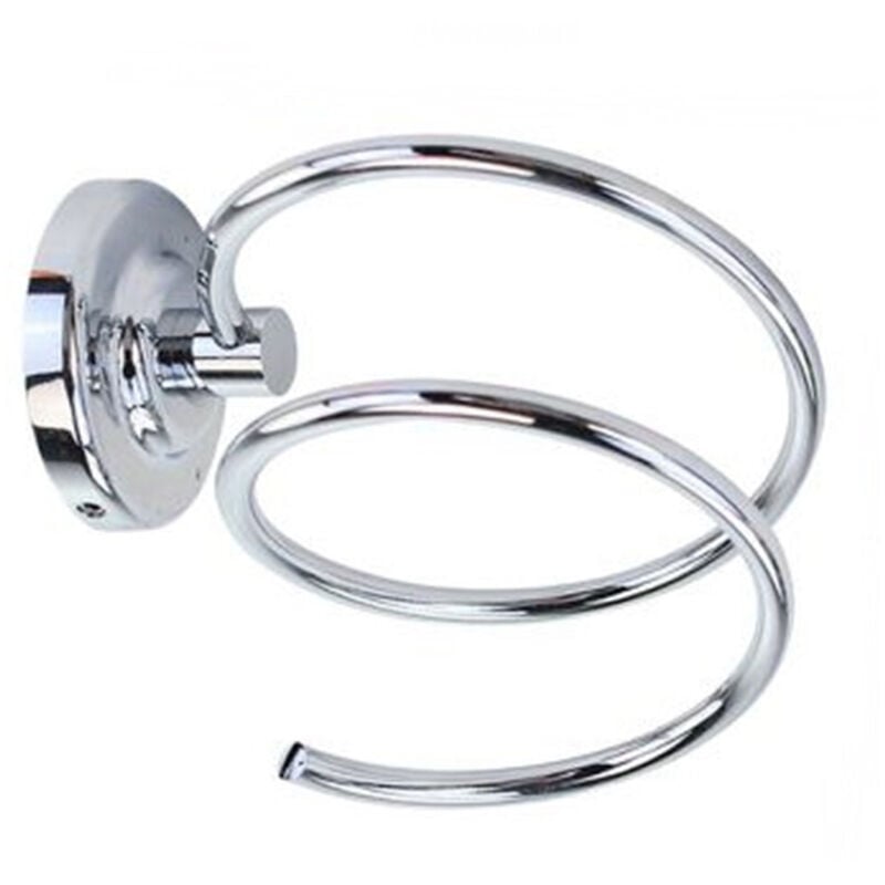 foto del prodotto trade shop traesio - cleafe - supporto porta phon asciugacapelli fissaggio a parete muro moderno bagno 79806 -