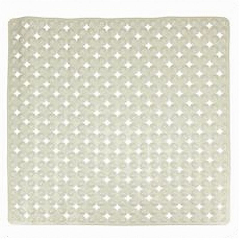 foto del prodotto trade shop traesio cleafe tappeto tappetino beige antiscivolo per vasca da bagno doccia 52 x 52 cm 79759 