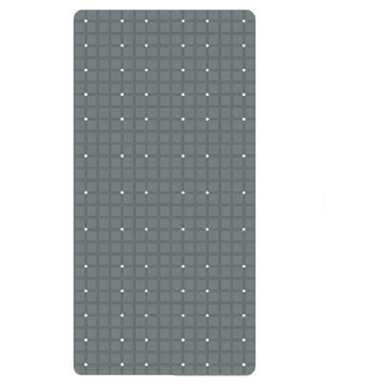 foto del prodotto trade shop traesio - cleafe - tappeto tappetino in pvc antiscivolo vasca da bagno doccia 68x36cm 79755 grigia -