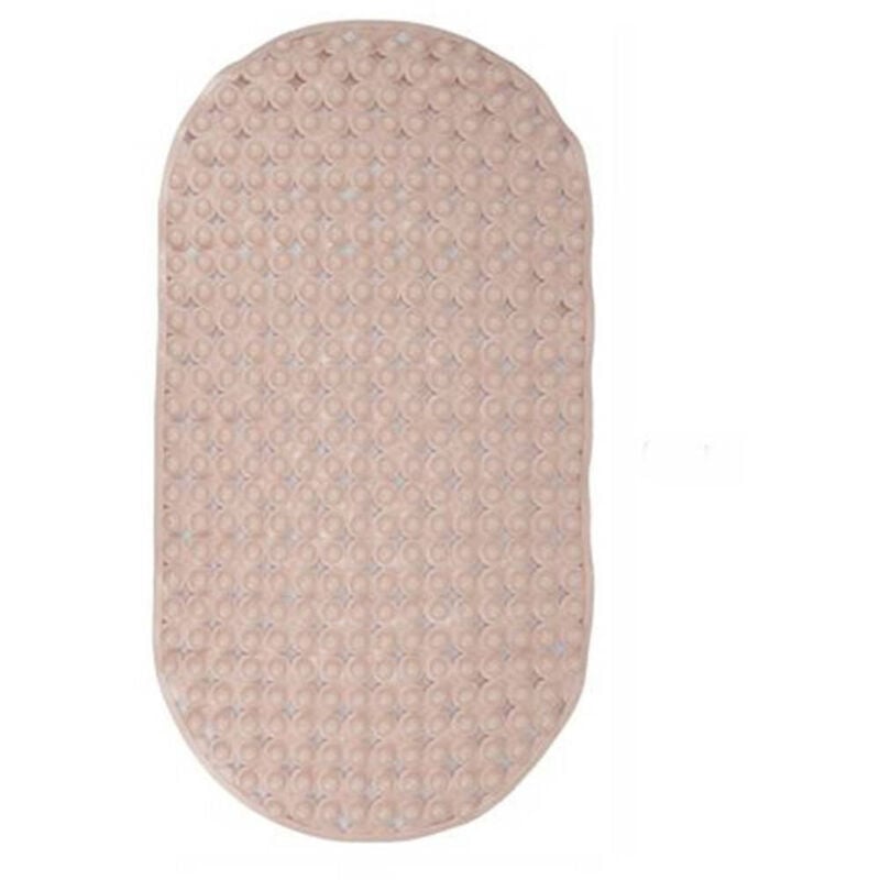 foto del prodotto trade shop traesio cleafe tappeto tappetino pvc ovale antiscivolo vasca da bagno doccia 69x36cm 79745 rosa 