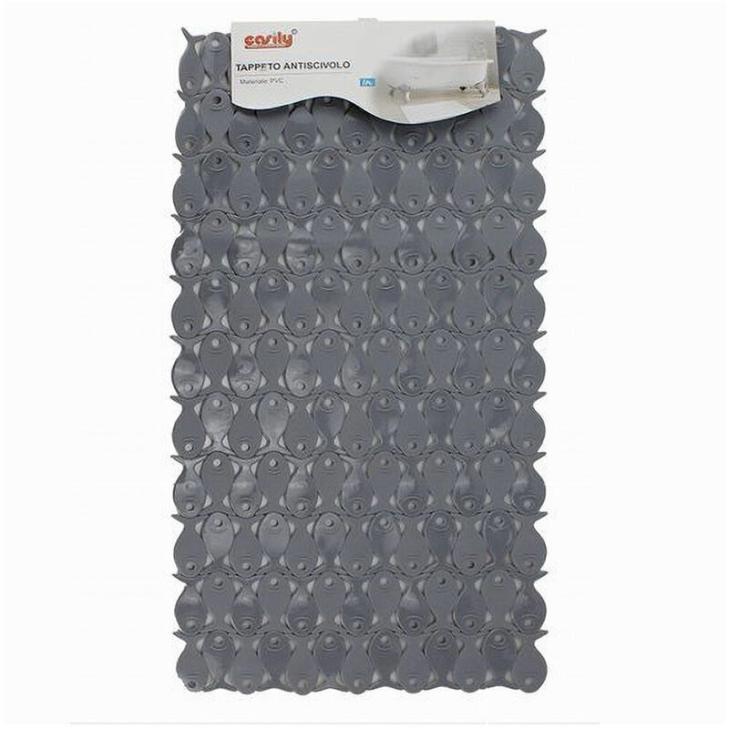 foto del prodotto trade shop traesio cleafe tappeto tappetino pvc pesciolini antiscivolo vasca da bagno doccia 67x35cm 59624 
