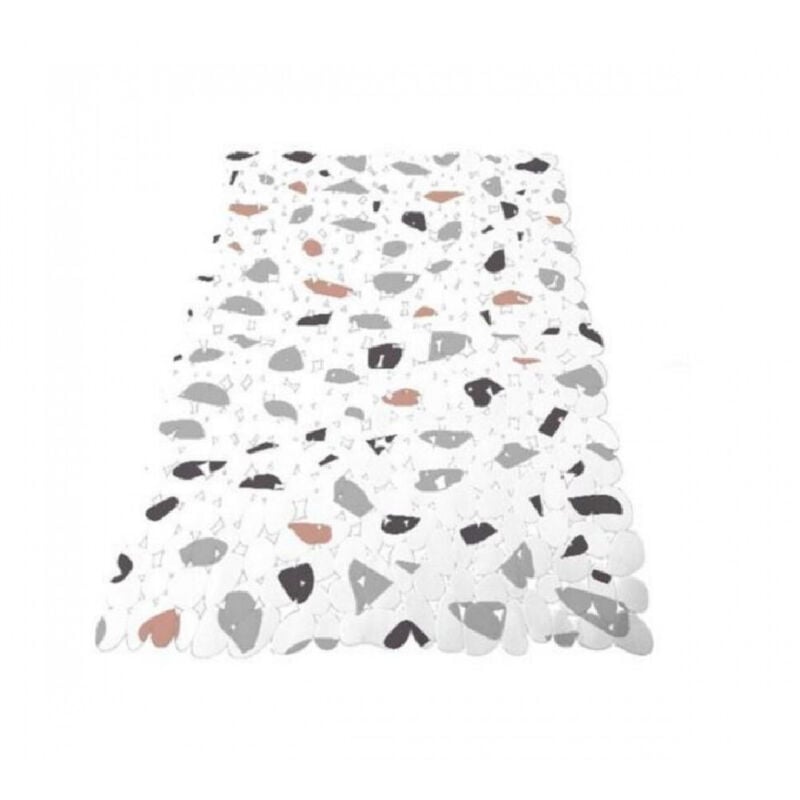 foto del prodotto trade shop traesio cleafe tappeto vasca bagno doccia 38x69cm antiscivolo bianco multicolor graniglia 69838 