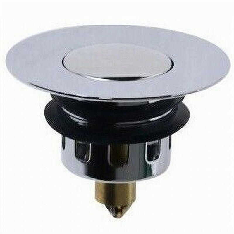 foto del prodotto trade shop traesio cleafe tappo lavandino bagno bidet universale pop up tappo di scarico in metallo 87250 