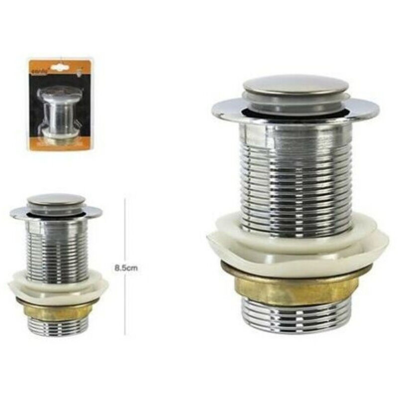 foto del prodotto trade shop traesio cleafe tappo piletta scarico cromato clip per lavabo bidet vasca lavandino 10259 
