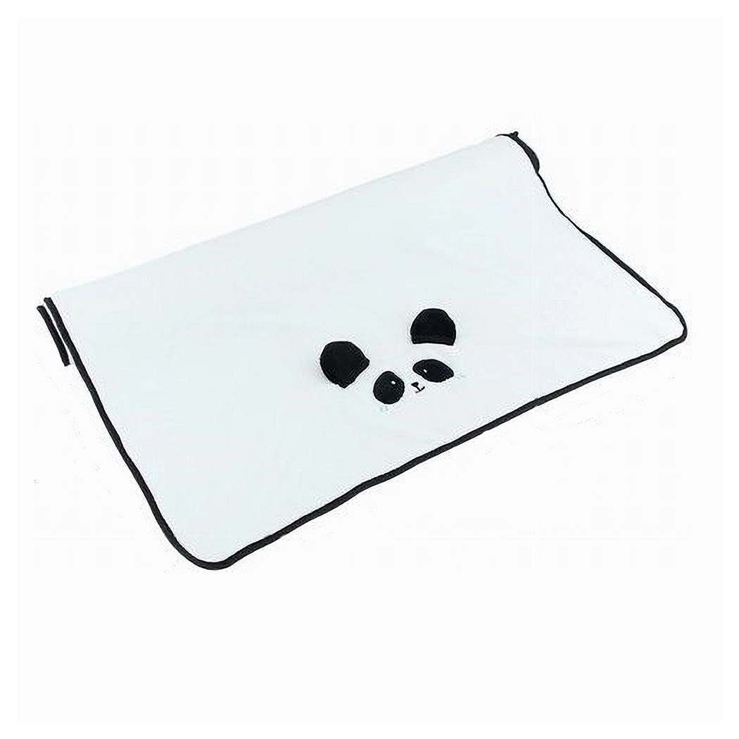 foto del prodotto trade shop traesio cleafe telo da bagno asciugamano 70x140 cm da doccia in tessuto con faccia panda 10734 