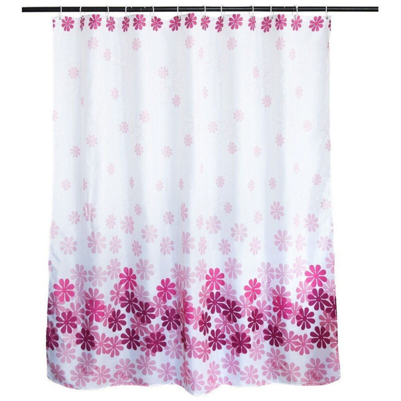 foto del prodotto trade shop traesio cleafe tenda doccia antimuffa fantasia impermeabile 180 x 180 cm con anelli bagno 