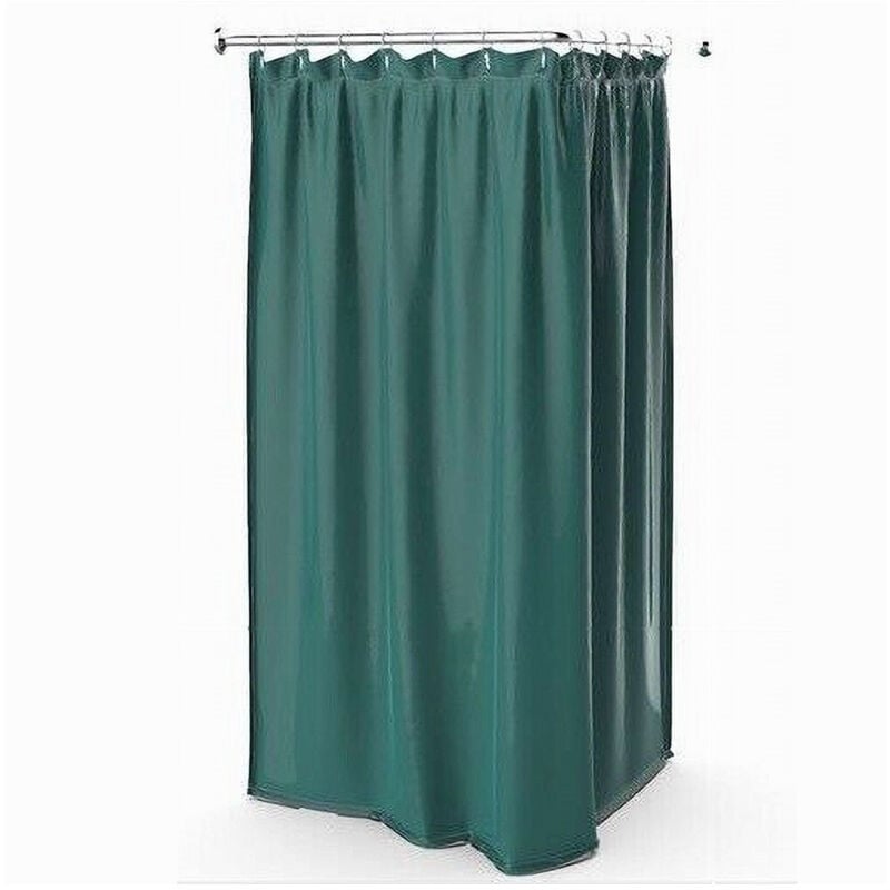 foto del prodotto trade shop traesio cleafe tenda doccia antimuffa impermeabile 180x200cm con anelli bagno verde scuro 69974 