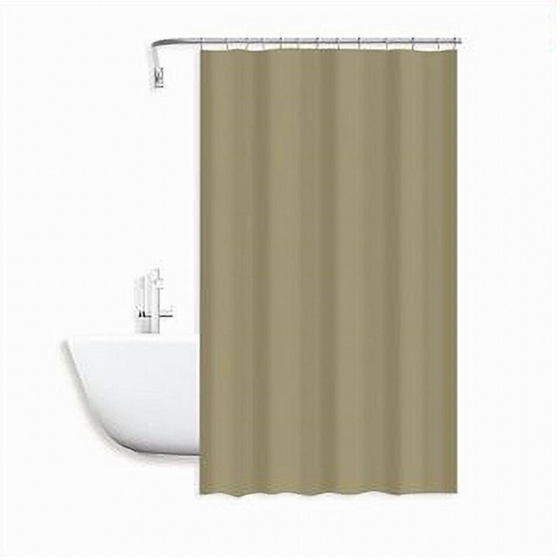 foto del prodotto trade shop traesio cleafe tenda doccia antimuffa impermeabile peva 180x200 cm con anelli bagno beige 79714 