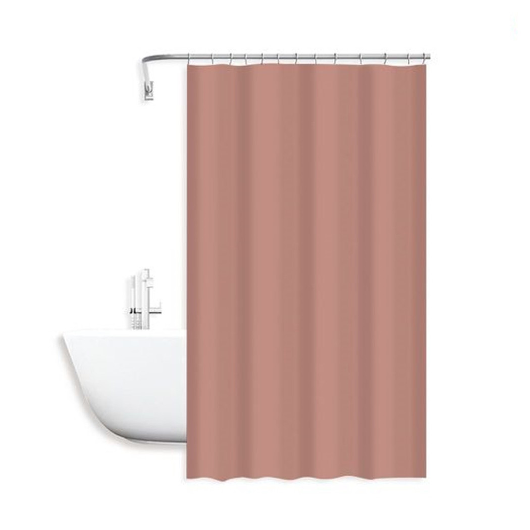 foto del prodotto trade shop traesio cleafe tenda doccia antimuffa impermeabile peva 180x200 cm con anelli bagno rosa 79710 
